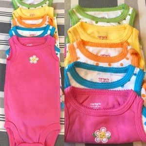 Carter’s NB Tank Top Onesies (Set of 5)